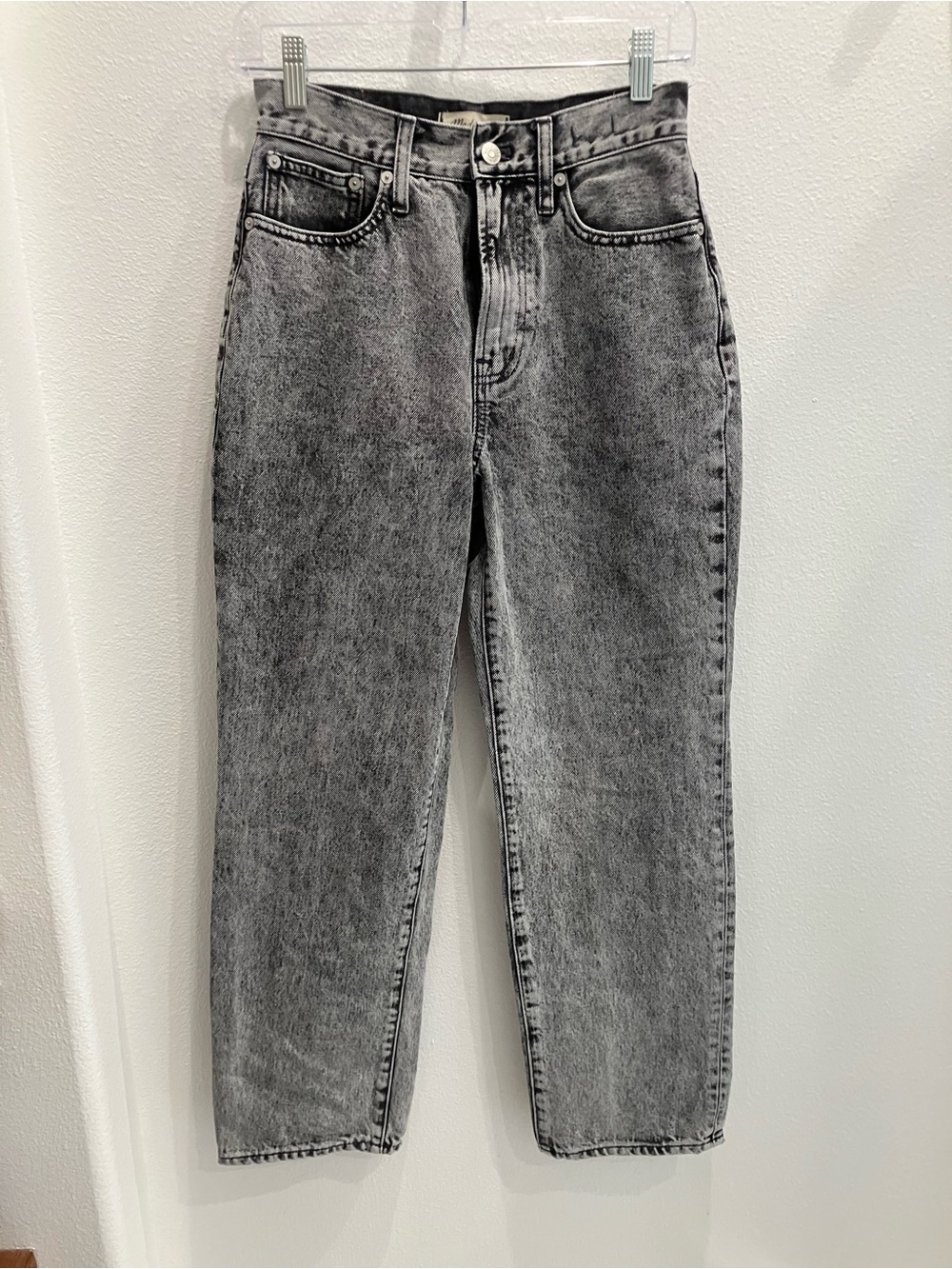 Madewell The Perfect Vintage Straight Jean in Grey